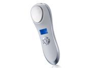 Portable Handheld Ultrasonic Ion Facial Massager Rechargeable Vibration Iontophoresis Hot Cooling Skin Firming Care Facial Moisturizer Massager Beauty Instrumen