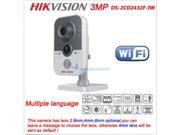 Hikvision DS 2CD2432F IW 3MP POE Built in Mic WiFi Audio IR IP Network Camera