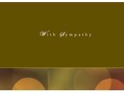 Sympathy Greeting Cards S9003. Business Greeting Card Featuring With Sympathy Written on a Subtle Professional Background. Box Set Has 25 Greeting Cards and