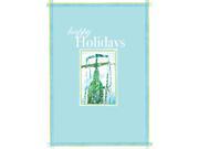 Holiday Greeting Cards H1111. Business Greeting Card with an Image of a Metal Rail Sled. Box Set Has 25 Greeting Cards and 26 White with Silver Foil Lined Env