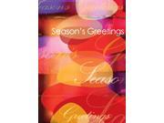 Holiday Greeting Cards H1004. Business Greeting Card with Multi Colored Front and Season s Greetings. Box Set Has 25 Greeting Cards and 26 White with Gold Foi