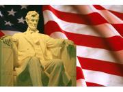 Presidents Day Greeting Cards Abe A100 PD. Business Greeting Card with an Image of President Abraham Lincoln at His National Memorial. Box Set has 25 Greeti