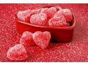 Valentine s Day Greeting Cards Sweet Hearts SH100. Business Greeting Card with an Image of Gumdrop Hearts in a Heart Dish. Box Set Has 25 Greeting Cards and