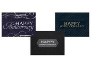 Anniversary Greeting Card Assortment VP1701. Business Greeting Cards Featuring Three Different Anniversary Greeting Cards. Box Set Has 25 Greeting Cards and 2