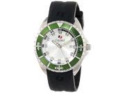 Calibre Men s SC 4S2 04 001.6 Sea Knight Green Stainless Steel Unidirectional Rotating Bezel Luminous Black Rubber Date Wristwatch
