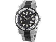 Calibre Men s SC 5H1 04 007 Hawk Black Dial Two Tone Stainless Steel Luminous Date Wristwatch