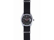 Calibre Women s SC 6T1 04 007 Trooper Lady Black Dial Black Canvas 24 Hour time Zone Date Wristwatch