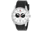 Calibre Men s SC 4R4 04 001 Recruit Chronograph Luminous White Dial Black Rubber Wristwatch