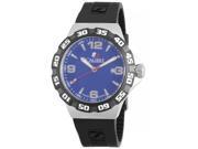 Calibre Men s SC 4L1 04 003 Lancer Luminous Blue Dial Black Rubber Date Wristwatch