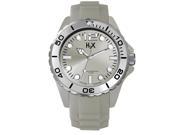 H2X Mens SC382UC2 Silver Dial Silicone Watch
