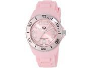 H2X Women s SP382DP1 Reef Steel Luminous Pink Dial Pink Rubber Wristwatch