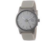 Haurex Italy Men s 6K378UG1 Compact Grey Soft Silicone Aluminum Case Date Watch