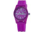 Haurex Italy Kids PP331DP1 Promise G P Crystal Luminous Purple Rubber Watch