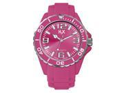 H2X Women s SF382DF1 Reef Luminous Pink Dial Pink Rubber Wristwatch