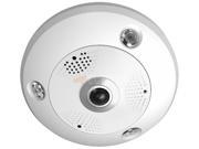 N120FA 12MP IP HIGH RESOLUTION 4.5K FISHEYE CAMERA 1.19mm LENS 360° VIEW SUPPORT AUDIO IR RANGE UP TO 30ft HIKVISION OEM DS 2CD63C2F IVS