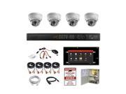 X4DC 1TB 4CH HD TVI ALL IN ONE COMBO 4CH HYBRID DVR 1080P TVI 2.8mm DOMES POWER AND CABLES