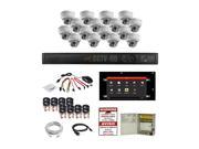 X16DC 4TB 16CH HD TVI ALL IN ONE COMBO 16CH HYBRID DVR 16pcs 1080P TVI 2.8mm Lens DOMES POWER AND CABLES
