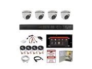 X4TC 1TB 4CH HD TVI ALL IN ONE COMBO 4CH HYBRID DVR 4pcs 1080P TVI 2.8mm Lens TURRET POWER AND CABLES