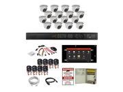 X16TC 4TB 16CH HD TVI ALL IN ONE COMBO 16CH HYBRID DVR 16pcs 1080P TVI 2.8mm Lens TURRET POWER AND CABLES