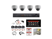 MX4HDC 2TB 4CH 3MP HD TVI ALL IN ONE COMBO 4CH HYBRID DVR 4pcs 3MP TVI MOTORIZED DOMES POWER AND CABLES