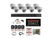 X8DC 2TB 8CH HD TVI ALL IN ONE COMBO 8CH HYBRID DVR 16pcs 1080P TVI 2.8mm Lens DOMES POWER AND CABLES