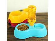 Creative Dual Port Dog Food Dish Bowl Automatic Water Dispenser Feeders Cat Drinking Pet Feeder Pet Drinking Fountain