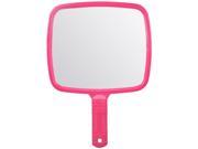 TRIXES Large Pink Handheld Hairdressers Mirror