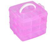 TRIXES 3 Tier Layer Craft Box Nail Art Makeup Storage Container