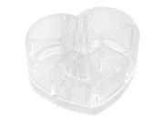 TRIXES Heart Shaped Clear Acrylic Desk Cosmetic Lipstick Holder Make up Organiser