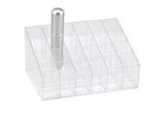 TRIXES Clear 24 Makeup Lipstick Cosmetic Storage Display Stand Rack Holder Organiser