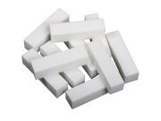 TRIXES Pack of 10 Nail Buffer Blocks White for Natural and Acrylic Nails
