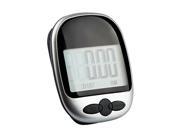TRIXES High Quality Pedometer Step Counter Exercise Monitor BLACK