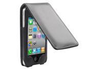 DIGIFLEX 4 4S iPhone Flip Lid Case Faux Leather Cover for Apple iPhone 4th Gen