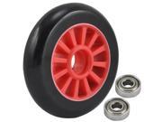 TRIXES SINGLE Red Nylon Core Scooter Wheel with ABEC 9 Bearings Preinstalled