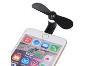 TRIXES Black Plug and Play Lightning Connector Fan for iPhone and iPad