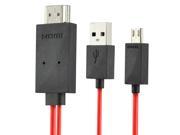 TRIXES 2M 1080P Micro USB MHL to HDMI Cable Adapter for Smart Phones Tablets