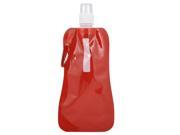 TRIXES Foldable Water Drink Sport Running Bottle Camping Kit Gear Re Usable Red