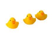 TRIXES Pack of 10 Cute Mini Squeaky Yellow Bath Ducks