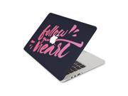 Follow Your Heart Blush Pink Skin 15 Inch Apple MacBook Pro Without Retina Display Top Lid Only Decal Sticker