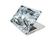 Crystal Blue and White Swirling Lines Skin 15 Inch Apple MacBook Pro With Retina Display Top Lid and Bottom Decal Sticker