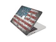 Vintage American Flag on a Brick Wall Skin 13 Inch Apple MacBook Pro With Retina Display Top Lid and Bottom Decal Sticker