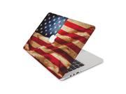 Vintage American Flag Rippled By Wind Skin 15 Inch Apple MacBook Pro With Retina Display Top Lid Only Decal Sticker