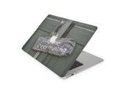 Gone Deer Hunting Sign Skin for the 12 Inch Apple MacBook Top Lid Only Decal Sticker