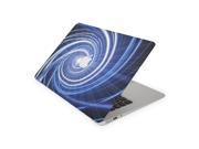 Blue and White Twilight Swirl Skin 12 Inch Apple MacBook Complete Coverage Top Bottom Inside Decal Sticker