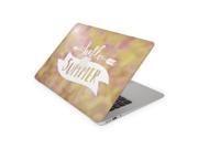 Hello Summer Pansy Pink With Yellow Hue Skin 13 Inch Apple MacBook Air Complete Coverage Top Bottom Inside Decal Sticker