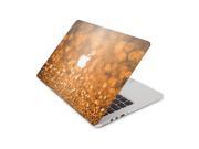 Orange and Black Gold Glimmer Orbs Skin 15 Inch Apple MacBook Pro With Retina Display Top Lid Only Decal Sticker