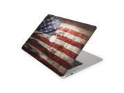 Retro Dirty American Flag Skin for the 12 Inch Apple MacBook Top Lid Only Decal Sticker