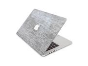 Smooth Gray Sandy Woodgrain Skin 15 Inch Apple MacBook Pro Without Retina Display Top Lid and Bottom Decal Sticker