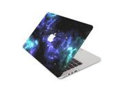 Starry Sky with Purple and Aqua Fog Skin 13 Inch Apple MacBook With Retina Display Complete Coverage Top Bottom Inside Decal Sticker