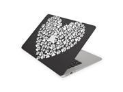 Heart Shaped Dog Paw Prints Skin for the 11 Inch Apple MacBook Air Top Lid Only Decal Sticker